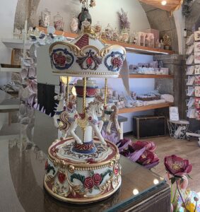 Carrossel estreito Rosas Vermelhas 17.5cm