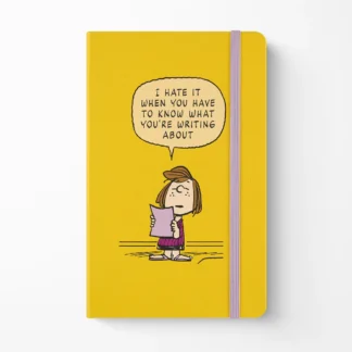 Bloco Pautado Amarelo Patty Moleskine X Peanuts