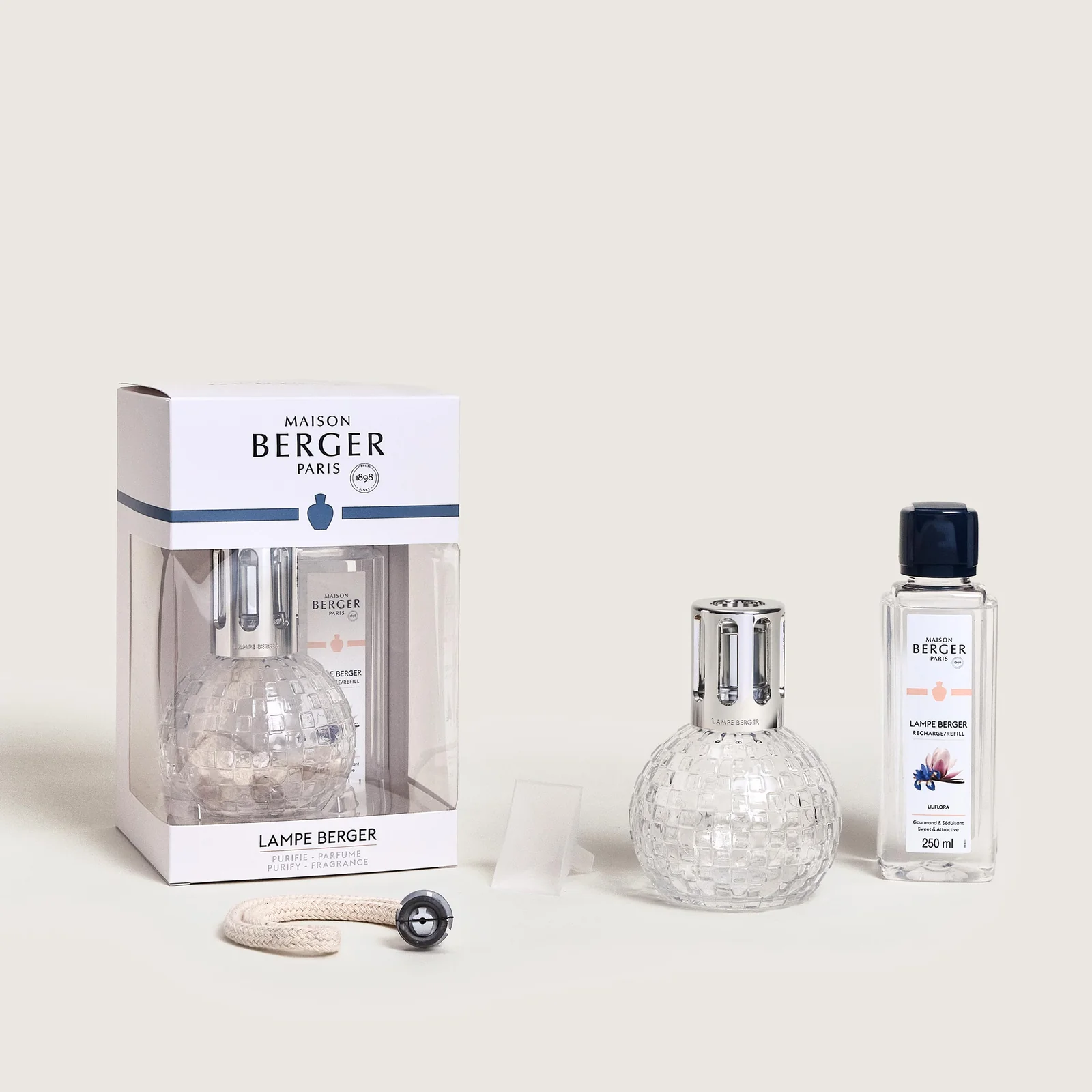 Coffret Lâmpada Catalítica Disco Transparente + 250ml Liliflora - Image 5