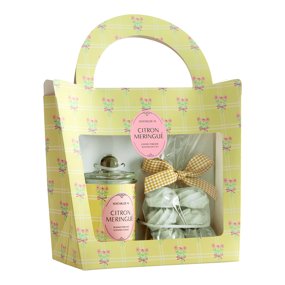 Caixa presente Vela + gessos Gourmandises D’Été: Citron Meringué