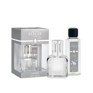 Coffret Lâmpada Catalítica Cubo Transparente + 250ml Neutro