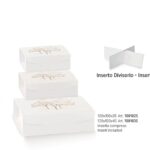 Caixa Cartão 10X10X3.5cm Árvore Marfim (divisórias)