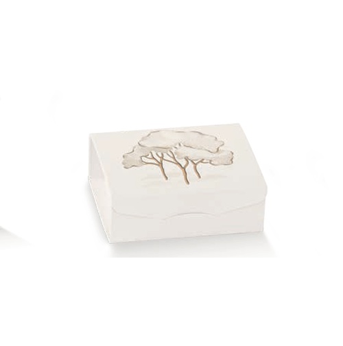 Caixa Cartão 10X10X3.5cm Árvore Marfim (divisórias) - Image 2