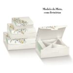 Caixa Cartão 10X10X3.5cm Botânica (divisórias)