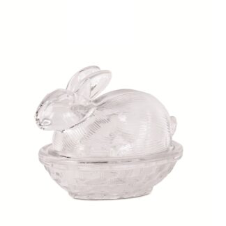 Pote Coelho Transparente grande 17.5cm: em caixa oferta