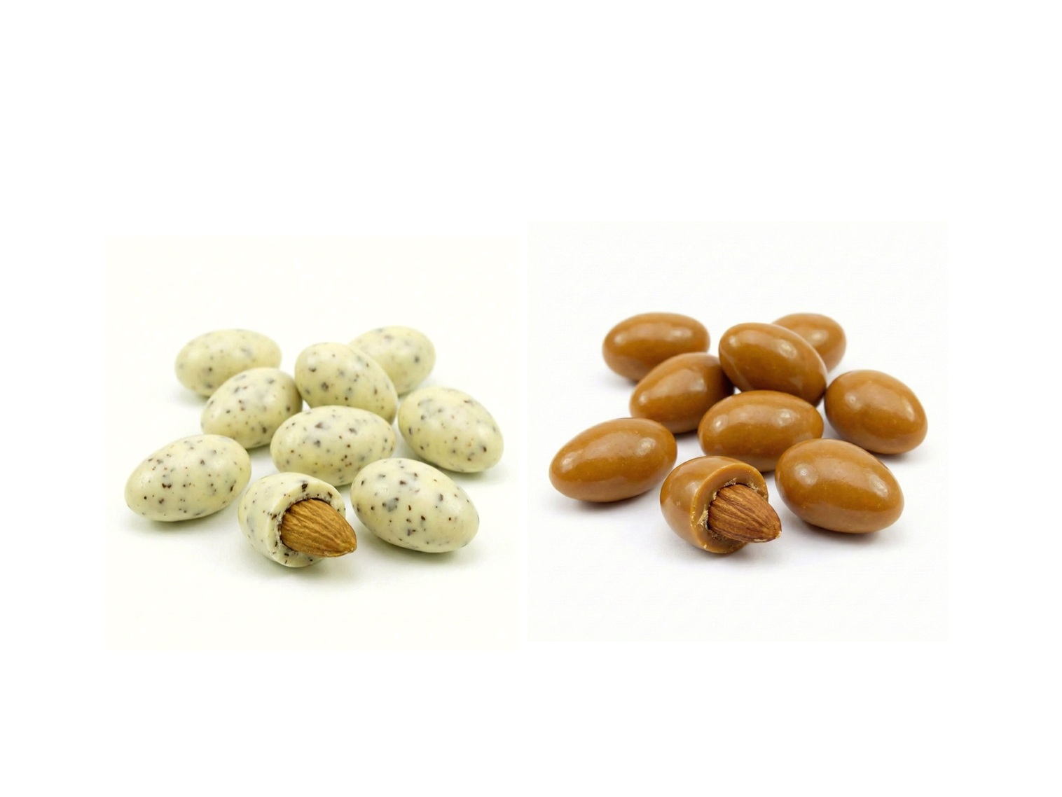 Amêndoas de Straciatella e Amêndoas Caramelo Salgado 150gr