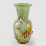 BUTTERFLIES VASE H.41 D.21 C5 Cod. 1100954A771 Variation LIGHT GREEN