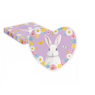 Prato coração Caça aos Ovos Coelho Lilás: Easylife