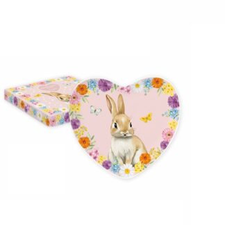 Prato coração Caça aos Ovos Coelho Rosa: Easylife