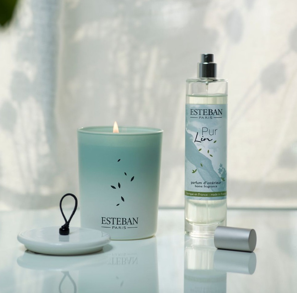 Vela perfumada Decorativa 180gr: Pur Lin / Puro Linho - Image 2