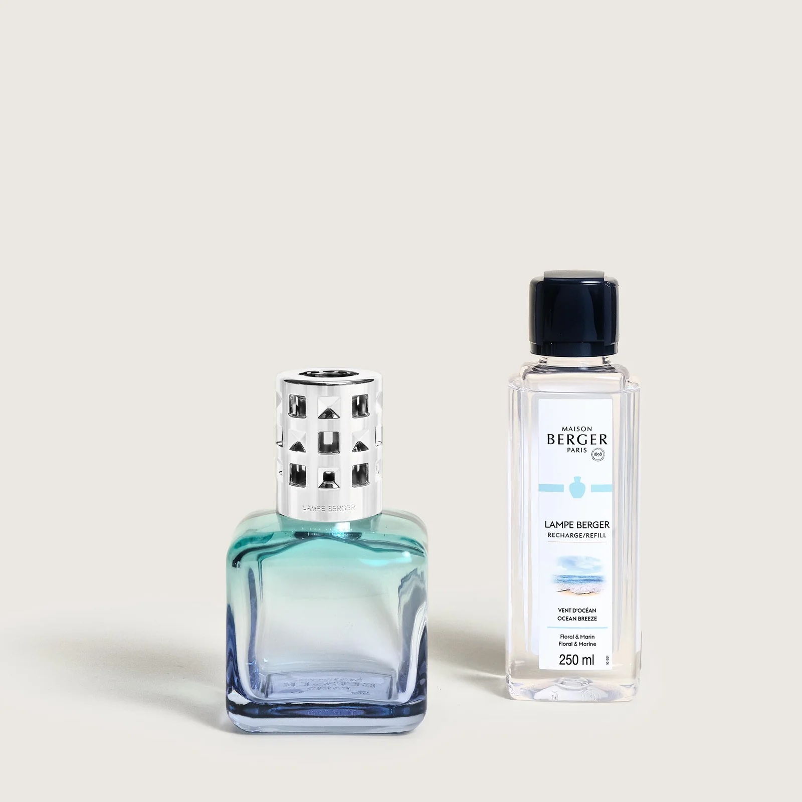 Coffret lampe Berger Glaçon Turquoise/Bleue