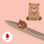 Gel Pen with "Dream Big" Teddy Bear Animal Decoration - Lovely Friends