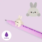 Gel Pen with "Don't Worry Be Hoppy" Bunny Animal Decoration - Lovely Friends