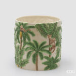 PALM VASE CYLINDER H.27 D.28 C6 Cod. 1101306A799 Variation GREEN MIX
