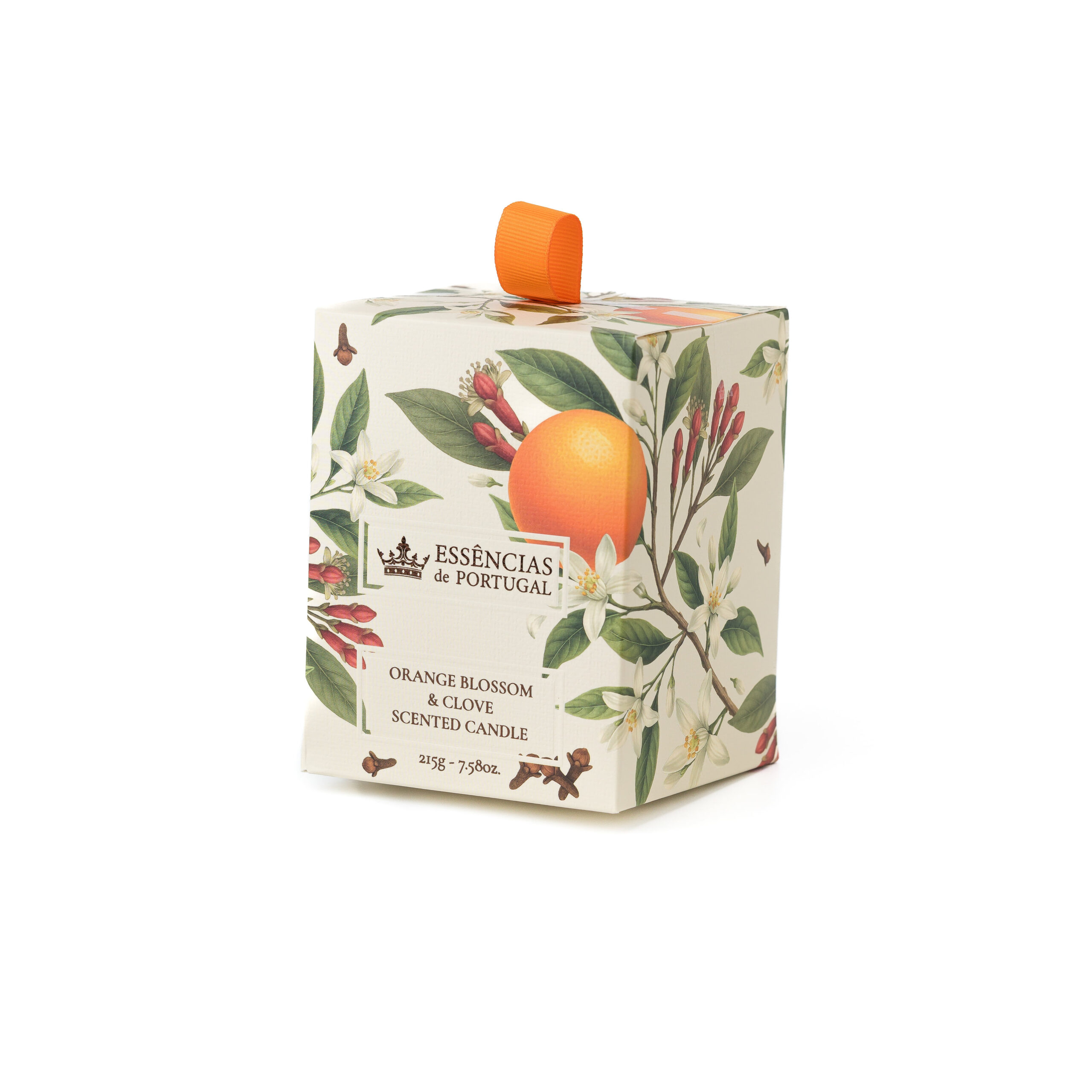 Vela 215gr cera vegetal: Flor de Laranjeira e Cravinho - Image 2