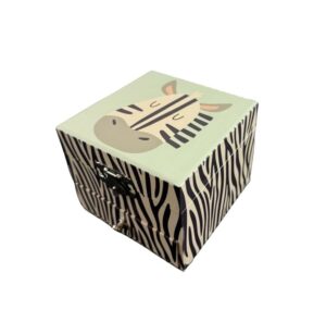 Caixa de música cubo Zebra