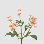 PANSE' BUSH X5 WITH LEAVES H.35 C5 Cod. 2100364A340 Variation ORANGE RED