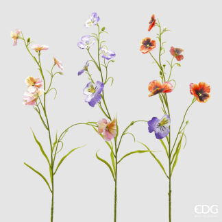 PANSE' BRANCH X6 WITH LEAVES 3 ASS. H.70 C5 Cod. 2100370A999 Variation MULTICOLOR