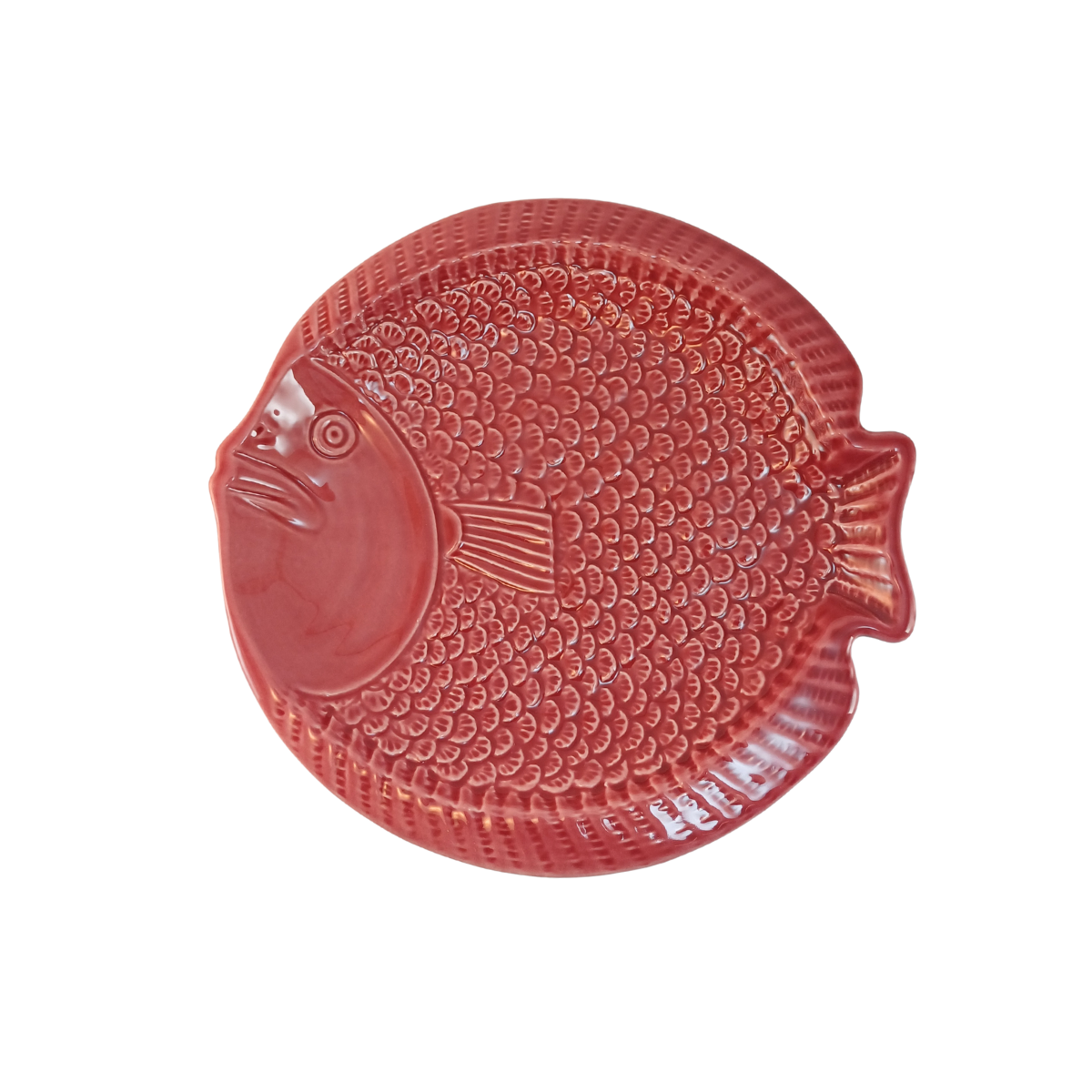 Prato fundo colecção Peixe: Rosa Velho