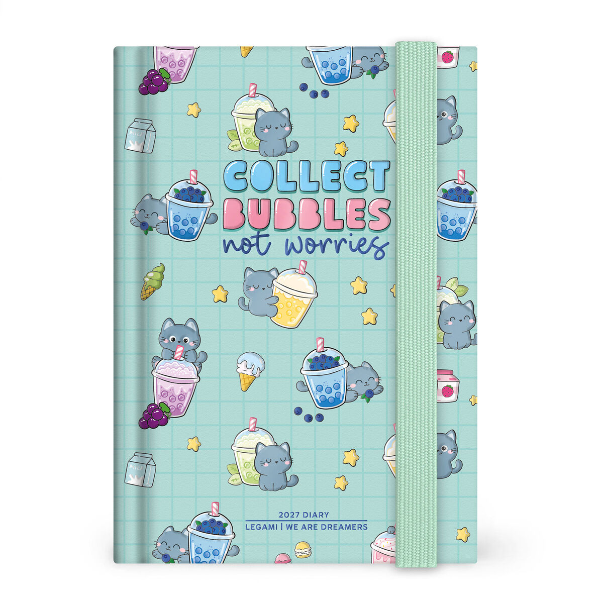 Agenda Diaria Fotográfica de 12 Meses Small 2027 - Kitty Bubble Tea legami