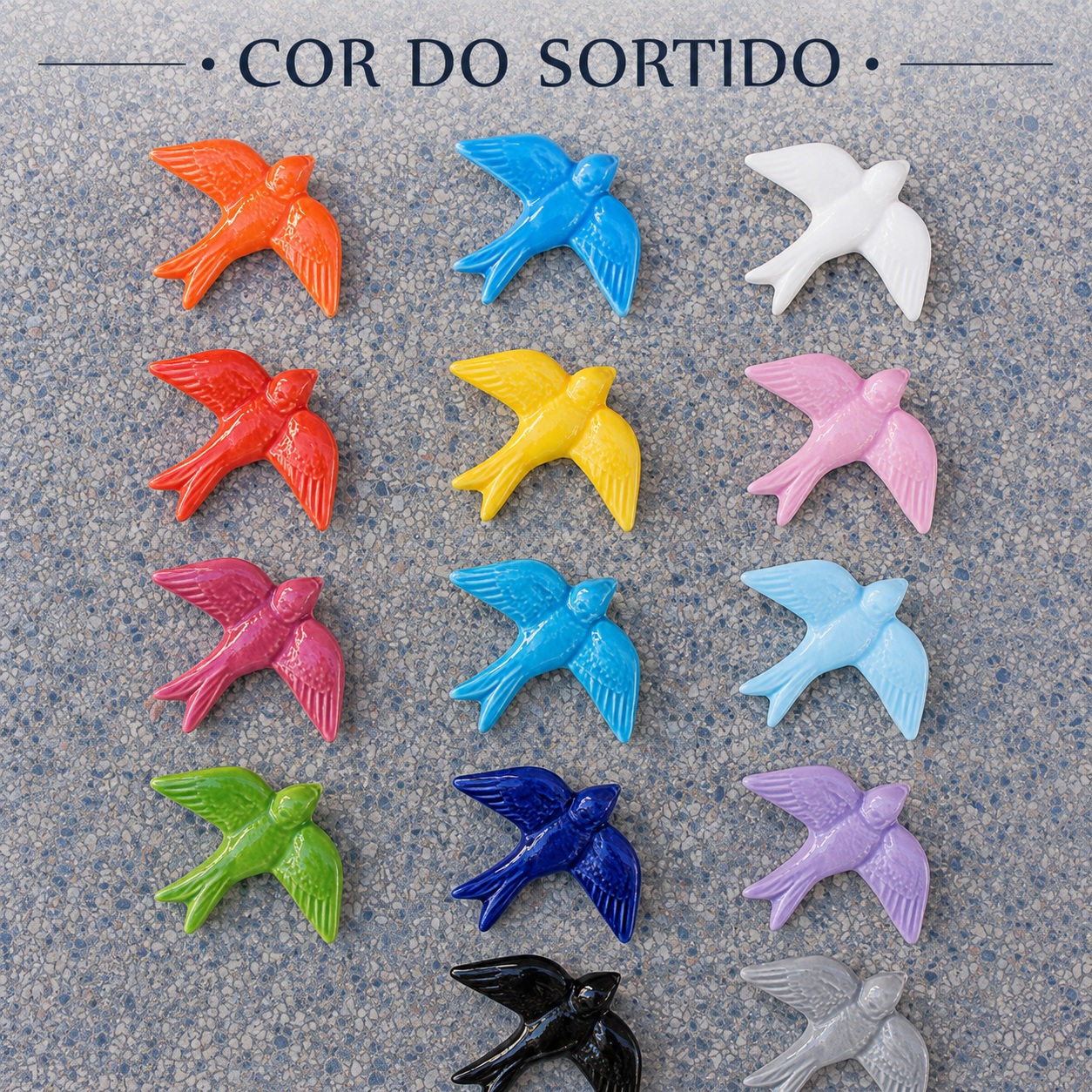 Íman Andorinha: cor sortida