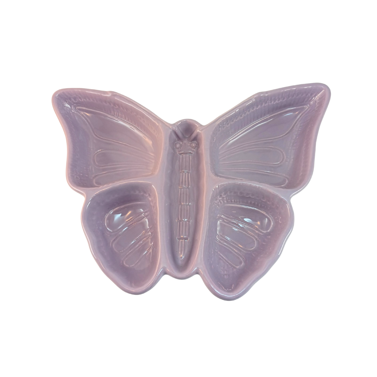 Prato Taça Borboleta: Lilás Pastel