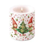 Candle medium Elves by the tree 39321075