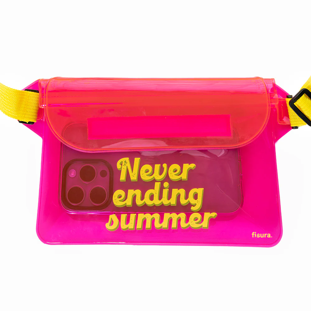 Bolsinha cintura/tiracolo impermeável Rosa "Never Ending Summer" - Image 3