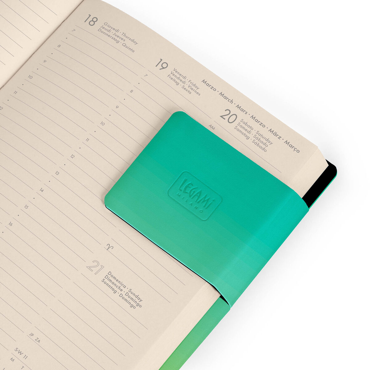 Agenda Semanal Média 12 Meses 2027 Shades of Green: Legami - Image 6