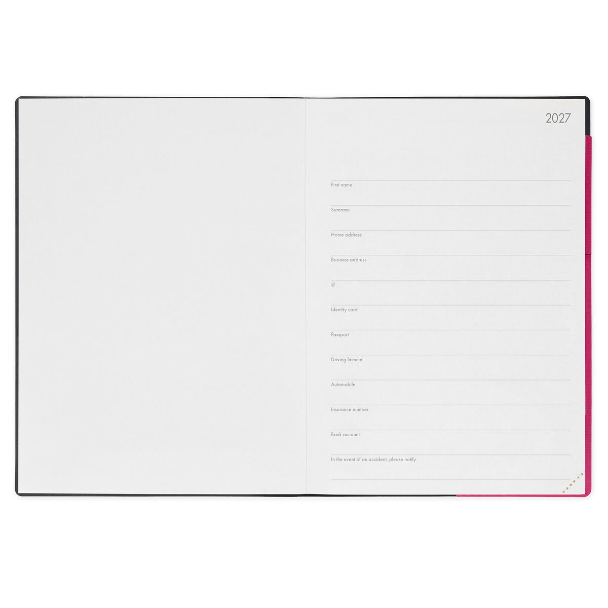 Agenda Semanal Maxi 12 Meses 2027 Raspberry Jam: Legami - Image 2