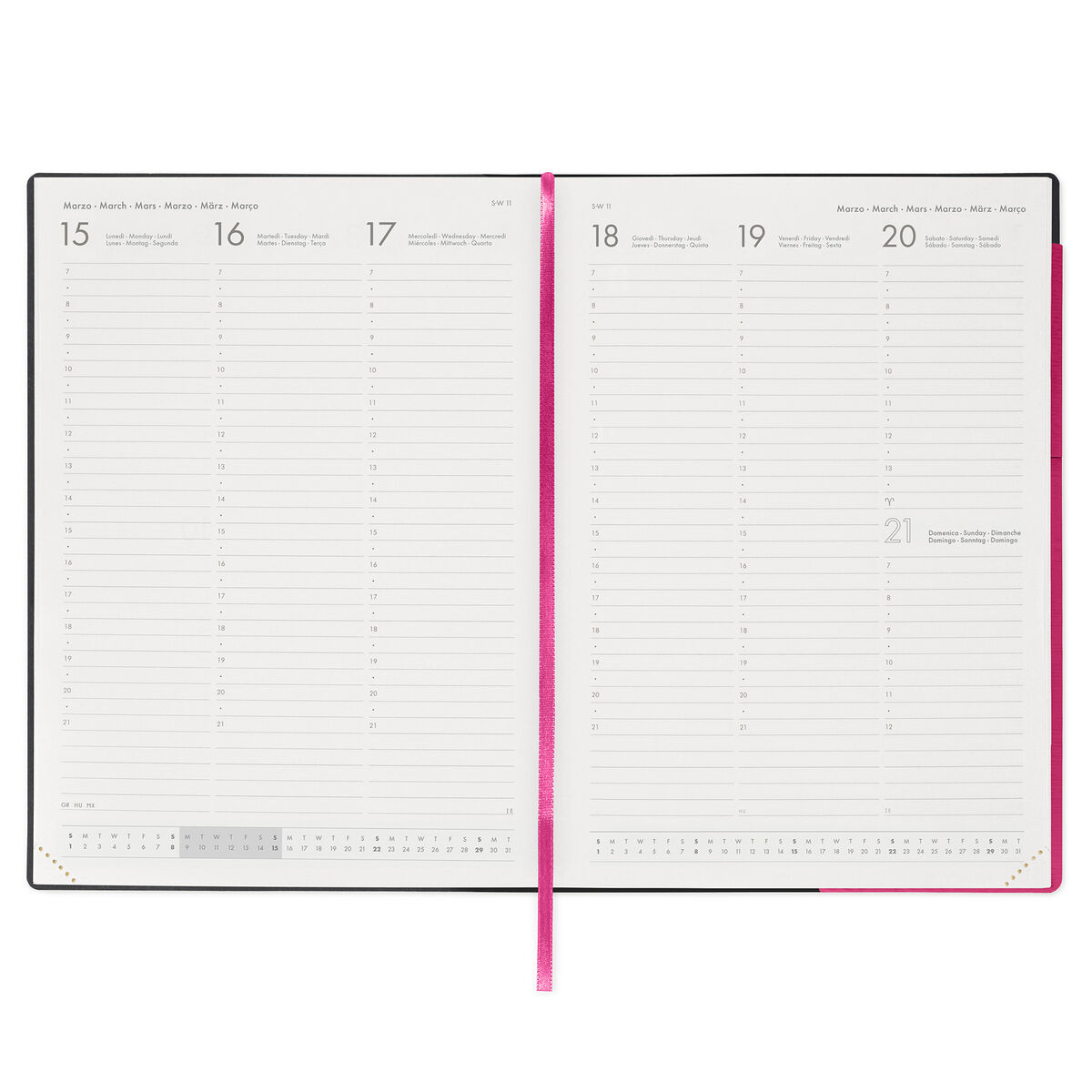 Agenda Semanal Maxi 12 Meses 2027 Raspberry Jam: Legami - Image 3