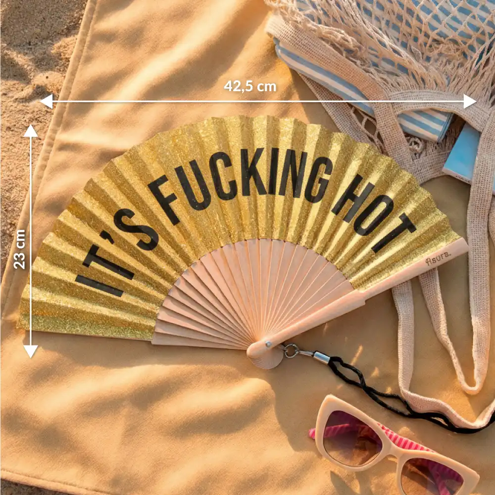 Leque Abanico It's Fucking Hot (gold) - Image 6