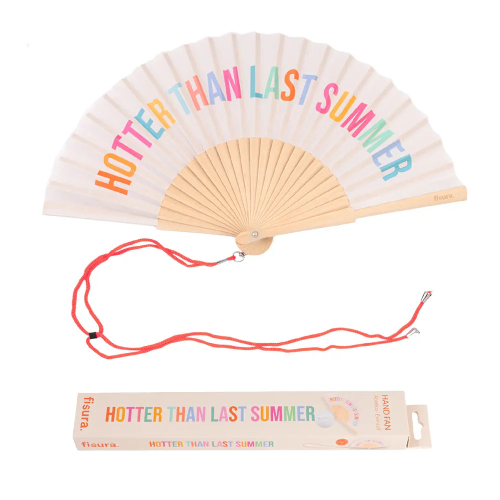 Leque Abanico Hotter Than Last Summer bege - Image 6