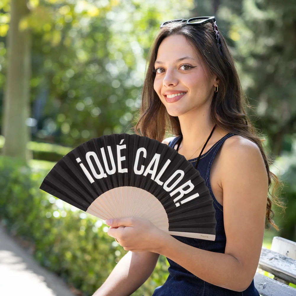 Leque Abanico ¡Que Calor! (preto) - Image 6
