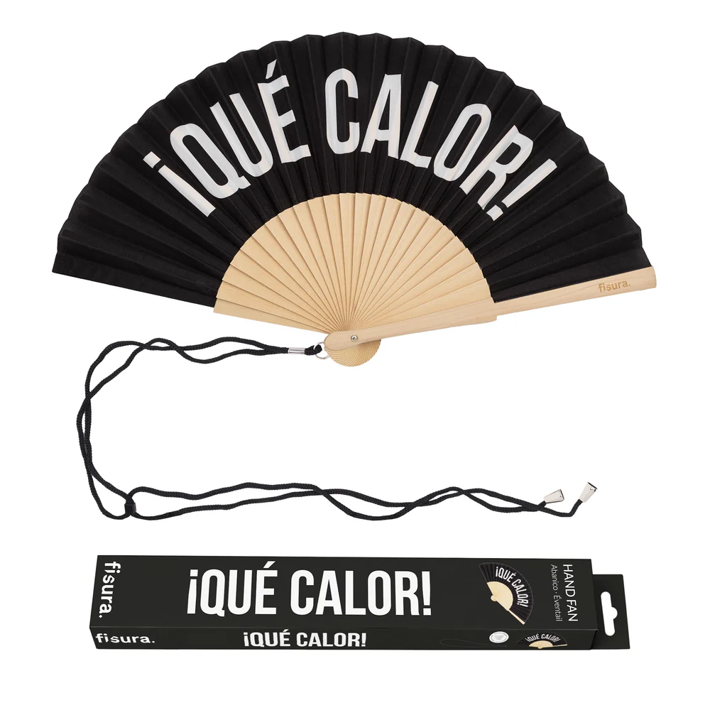 Leque Abanico ¡Que Calor! (preto) - Image 2