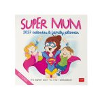 Calendario de Pared 2027 - 30 x 29 cm - Super Mum