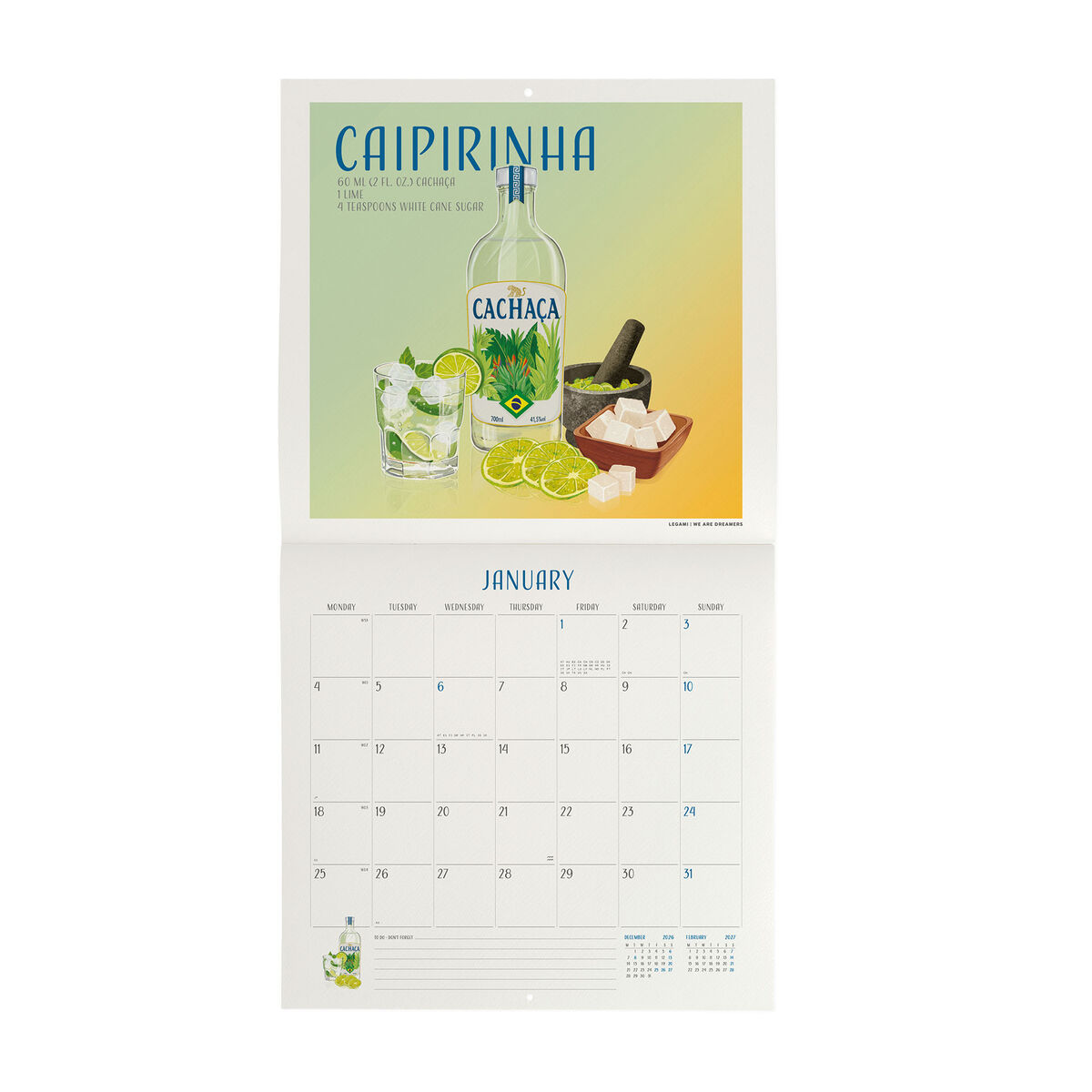 Calendário parede quadrado 2027 Legami: Cheers - Image 2