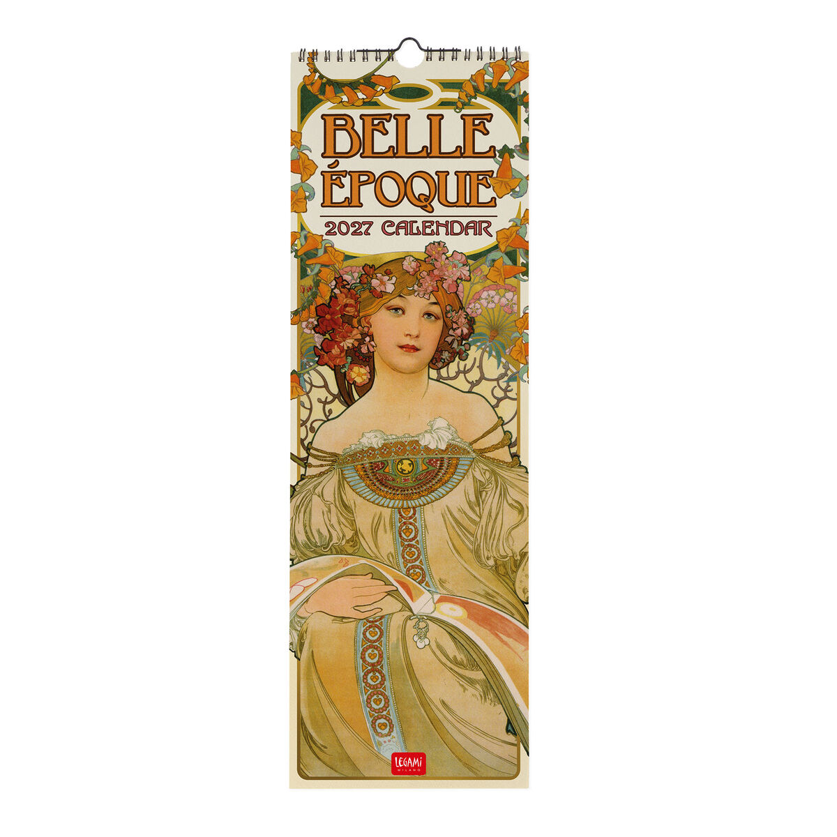 Calendario de Pared 2027 - 16 x 49 cm - Belle Époque