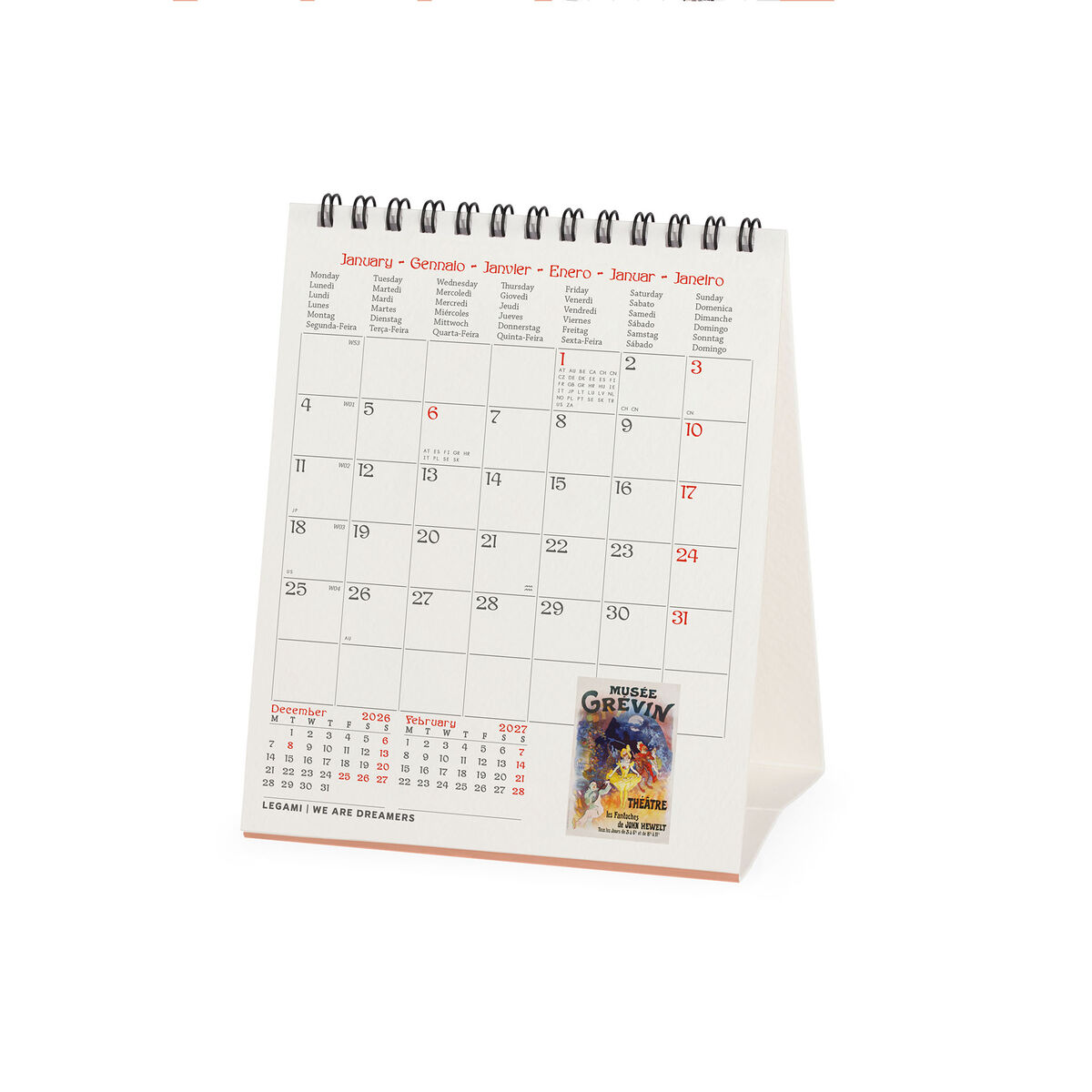 Calendário de mesa 2027 Legami: Belle Époque - Image 3