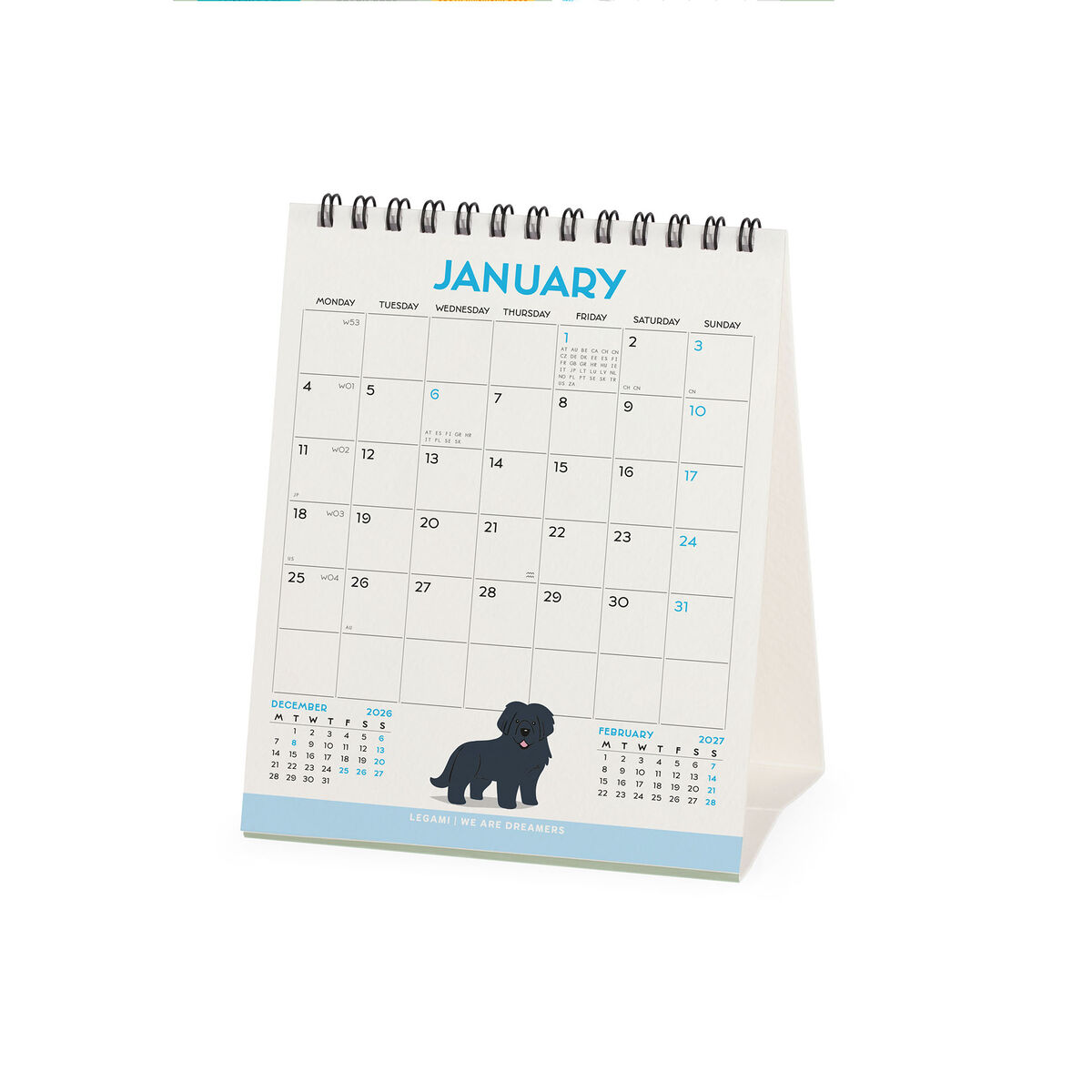 Calendário de mesa 2027 Legami: Cães do Mundo - Image 3