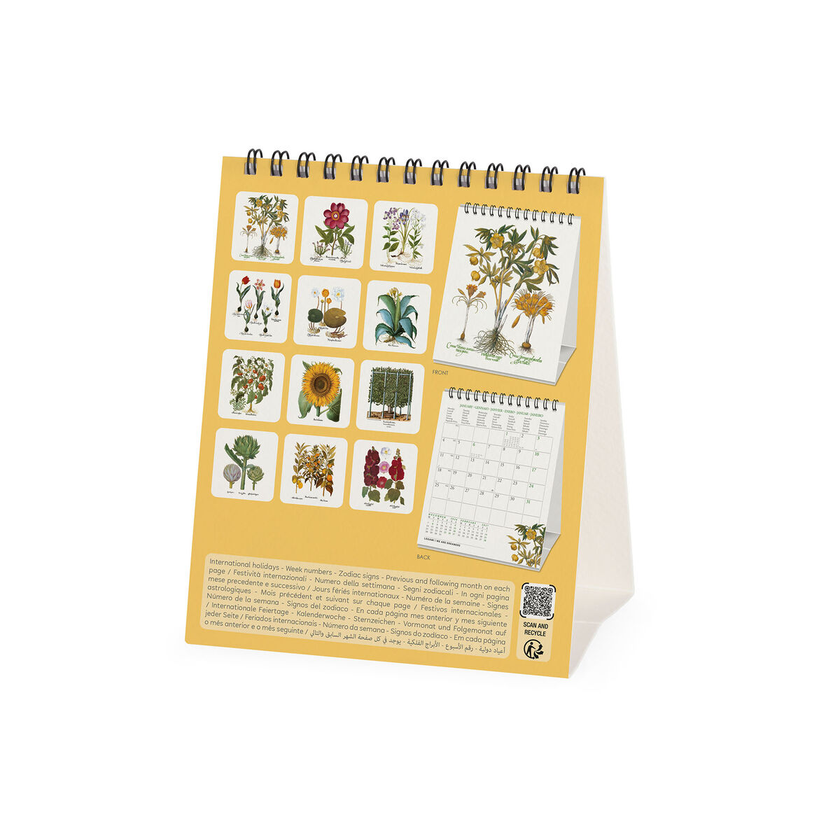 Calendário de mesa 2027 Legami: Herbarium - Image 4