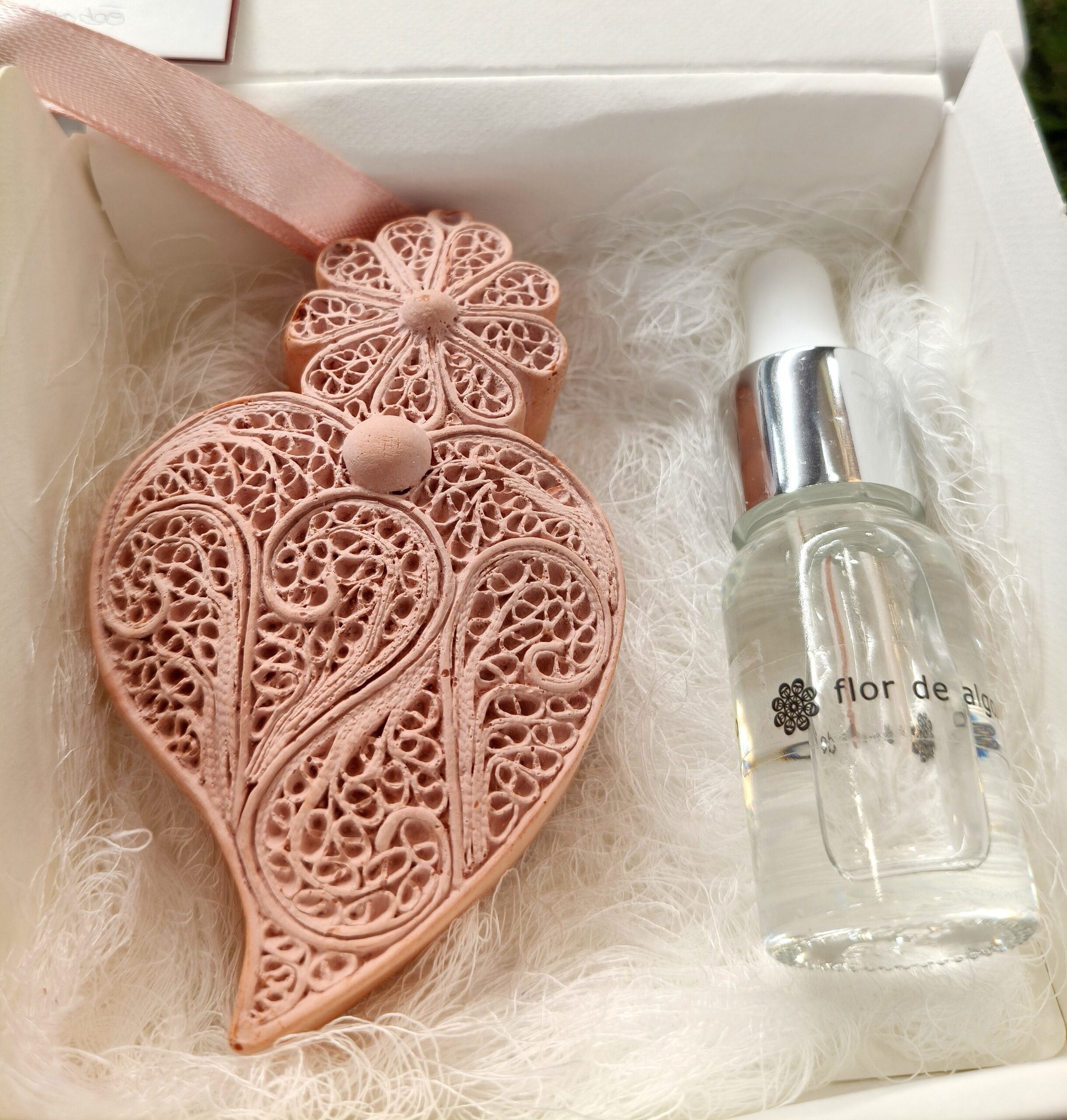 Conjunto Coração grande Rosa Velho + recarga 10ml Flor de Algodão - Image 2