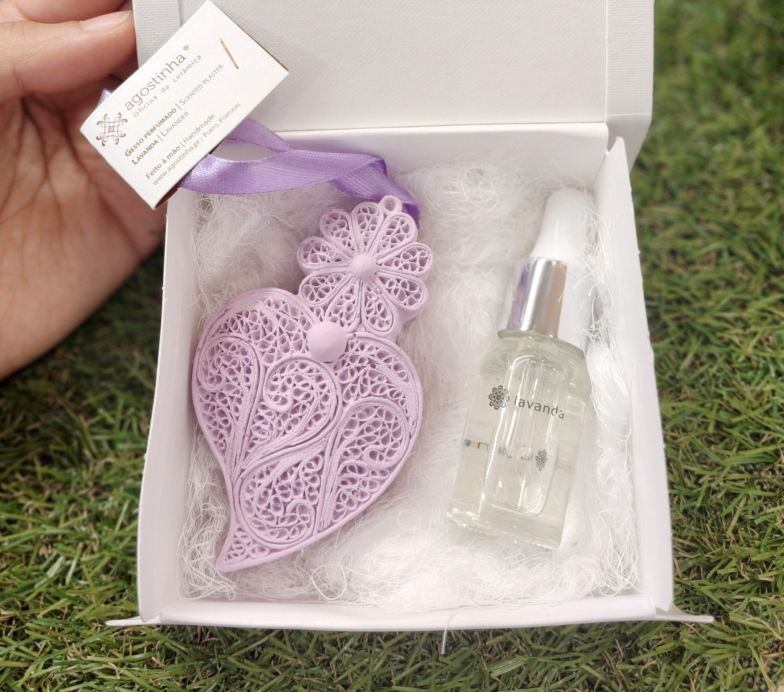 Conjunto Coração grande Lilás com Lavanda + recarga 10ml - Image 2