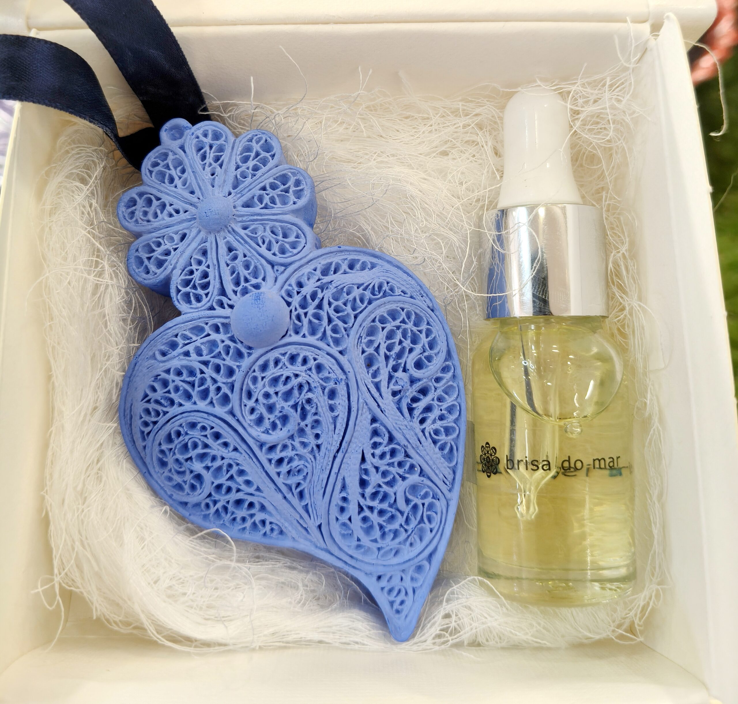 Conjunto Coração grande Azul Brisa do Mar + recarga 10ml - Image 5