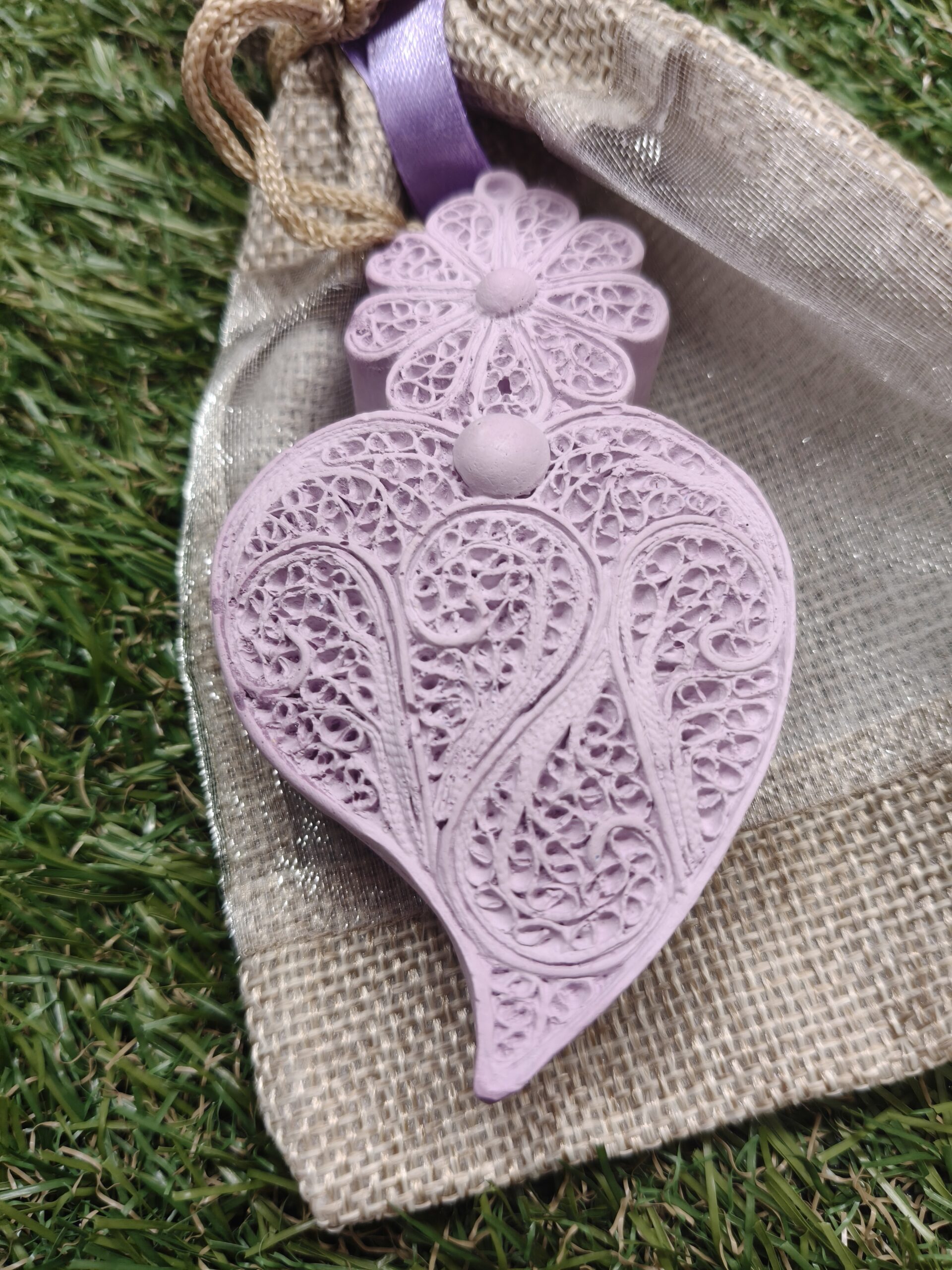 Conjunto Coração grande Lilás com Lavanda + recarga 10ml - Image 4