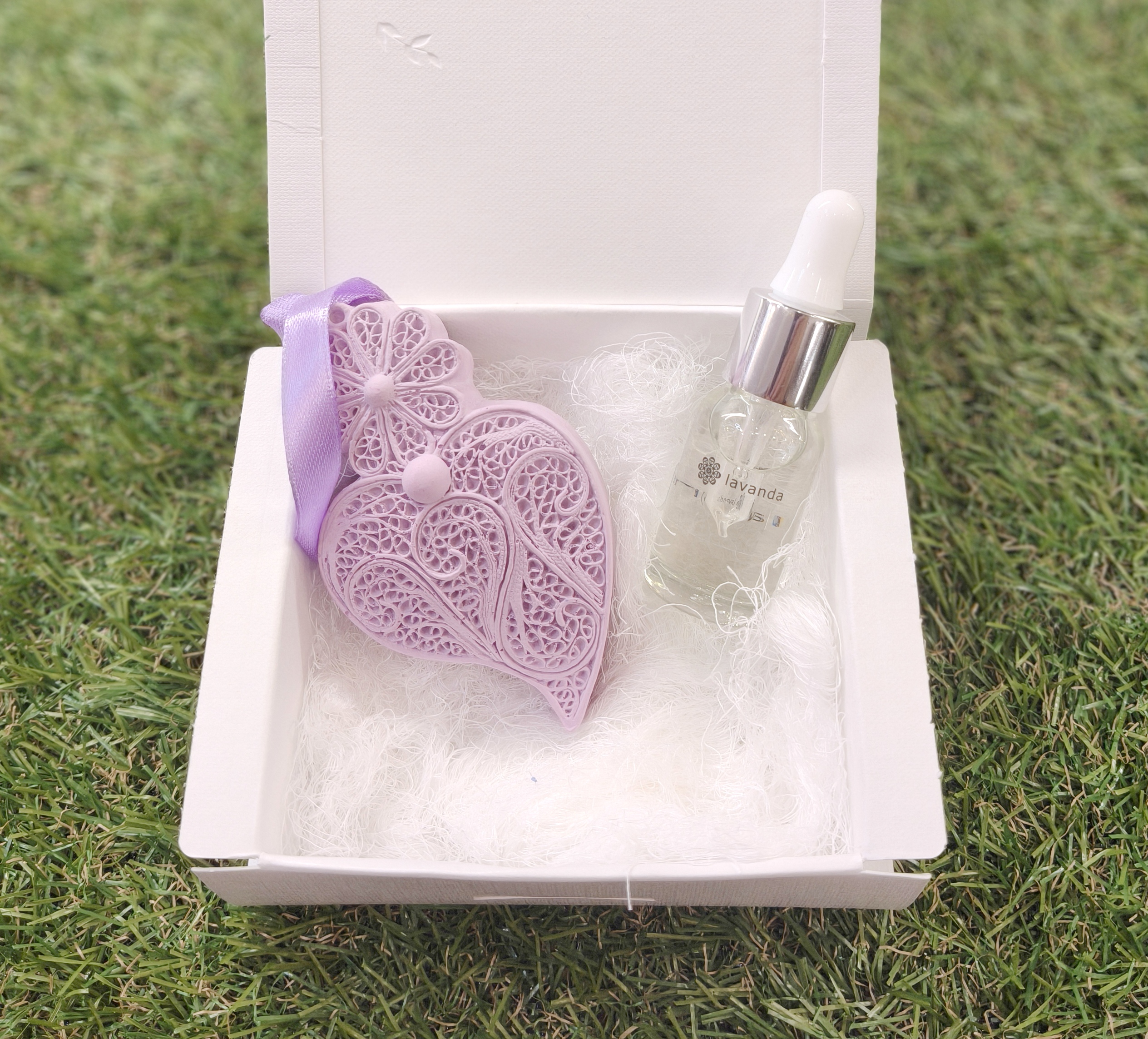 Conjunto Coração grande Lilás com Lavanda + recarga 10ml - Image 5