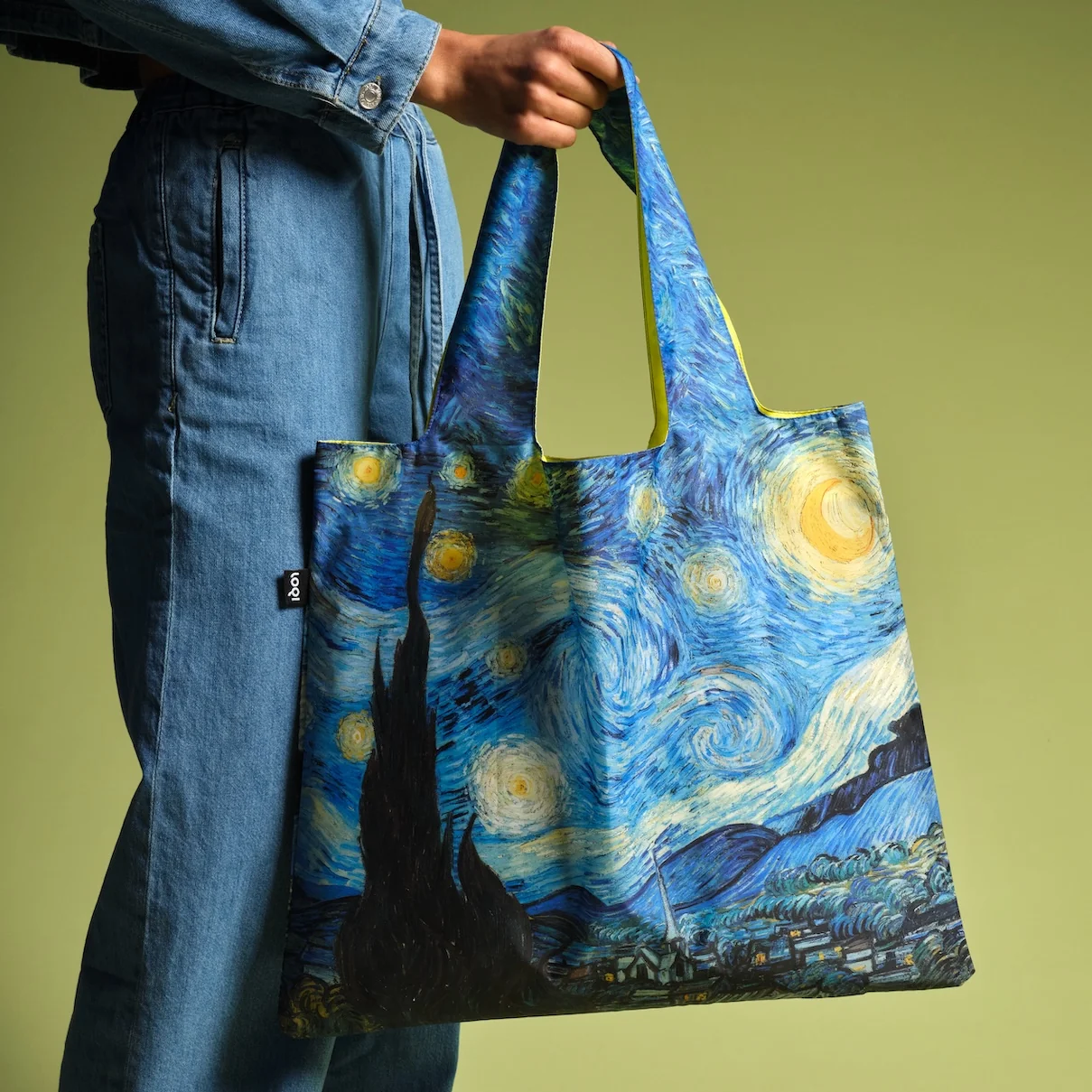 Saco reutilizável LOQI: Starry Night, de Vincent Van Gogh - Image 2