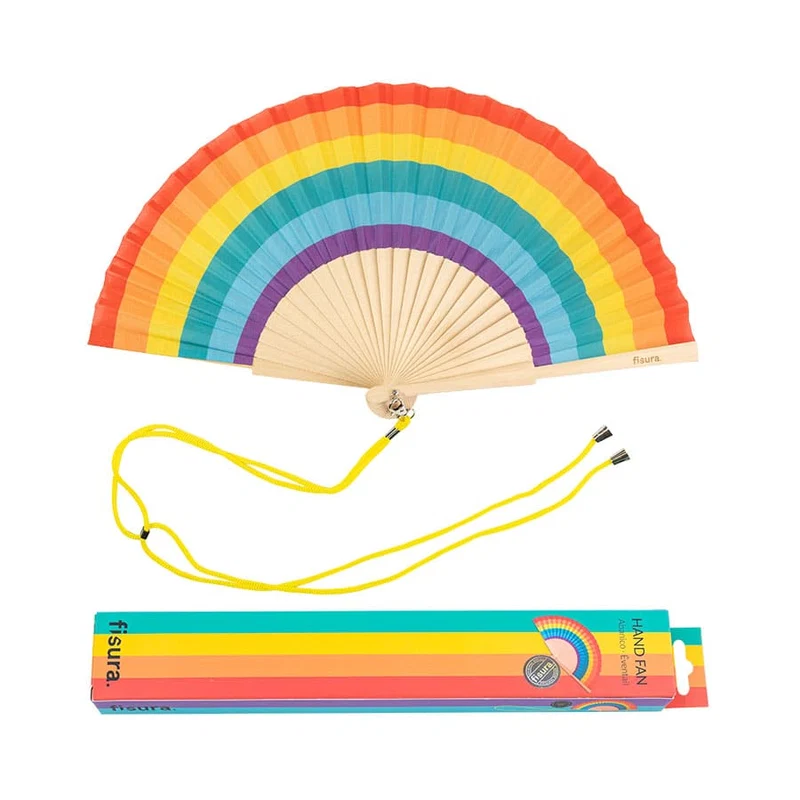Abanico "Arcoiris" LEQUE RAINBOW BAD BUNNY