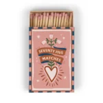 Paddywax A Dopo Boxed Matches "Hearts" Pink - 75 matches