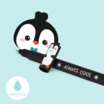 – EP0070 - Caneta apagável Pinguim "Always Cool": Legami - Não se preocupe: a ponta arredondada apaga o texto sem deixar vestígios na página. Diâmetro da ponta: 0,7 mm. - Tinta: turquesa. - Comprimento: 15cm - Marca: Legami